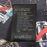 バレンシアガ BALENCIAGA セレブレーション プリント 36 半袖シャツ シルク ブラック メンズ【中古】【Aランク】