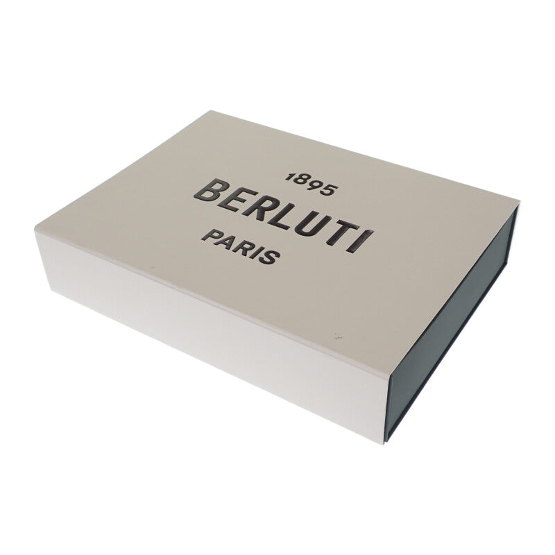 Berluti 柏魯帝 Scritto 拉鍊連帽衫 L 羊毛 皮革 卡其色 男士【二手】【A級】