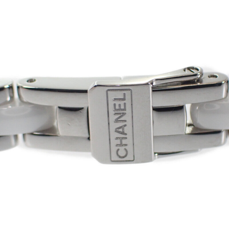シャネル CHANEL プルミエール トリプルブレス H3059 腕時計 ステンレススチール セラミック ダイヤモンド クオーツ ホワイト文字盤 レディース【中古】【Aランク】