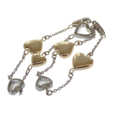 ティファニー TIFFANY&Co. マルチハート ブレスレット K18イエローゴールド K18ホワイトゴールド レディース【中古】【Aランク】