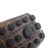 ルイヴィトン LOUIS VUITTON グロリアライン ドライビングシューズ フラット 34 モカシン パテントモノグラム モノグラム・リバースキャンバス ブラウン レディース【中古】【Aランク】