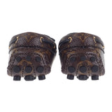 ルイヴィトン LOUIS VUITTON グロリアライン ドライビングシューズ フラット 34 モカシン パテントモノグラム モノグラム・リバースキャンバス ブラウン レディース【中古】【Aランク】