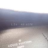 ルイヴィトン LOUIS VUITTON グロリアライン ドライビングシューズ フラット 34 モカシン パテントモノグラム モノグラム・リバースキャンバス ブラウン レディース【中古】【Aランク】