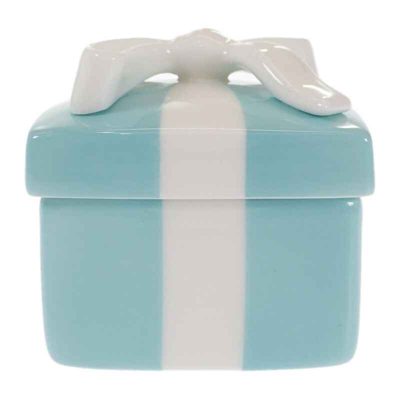ティファニー TIFFANY&Co. ブルーボックス ミニ ジュエリーケース 小物入れ 陶器 アクセサリーポーチ 陶器 ブルー レディース【中古】【Aランク】