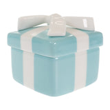 【中古】ティファニー TIFFANY&Co. ブルーボックス ミニ ジュエリーケース 小物入れ 陶器 アクセサリーポーチ 陶器 ブルー レディース【Aランク】