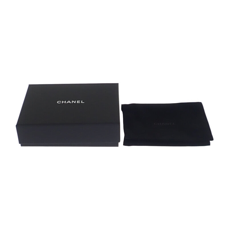 CHANEL Small Wallet AP3999 Coin Case Caviar Skin White Gold Hardware Ladies【Used】【A Rank】