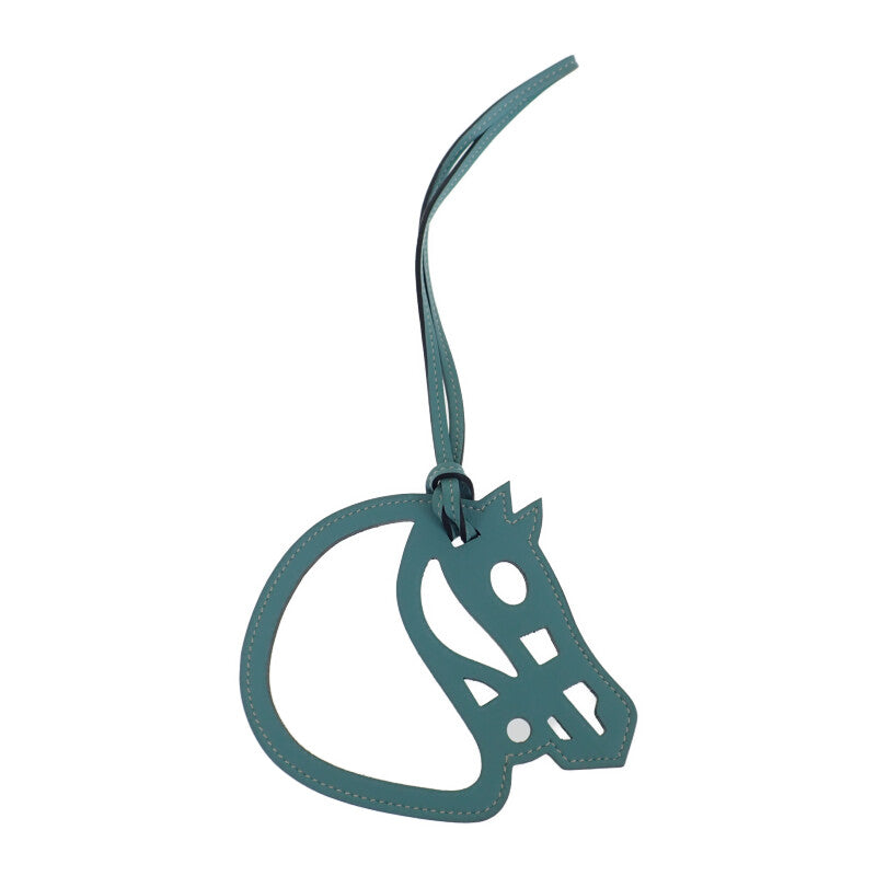エルメス HERMES パドック シュバル ホースモチーフアクセサリー バッグチャーム スイフト ブルーアトール レディース【中古】【ABランク】