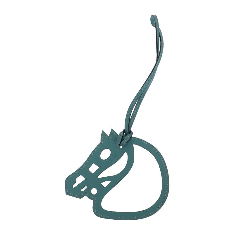 エルメス HERMES パドック シュバル ホースモチーフアクセサリー バッグチャーム スイフト ブルーアトール レディース【中古】【ABランク】