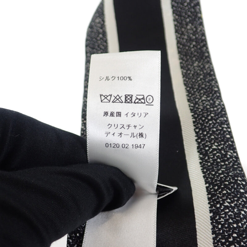 ディオール Dior ミッツァ 24PCO106I611 スカーフ シルク ブラック レディース【中古】【Aランク】
