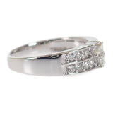 【Aランク】 デザインジュエリー リング K18ホワイトゴールド ダイヤモンド 12号 ダイヤモンド レディース【ISEYA】