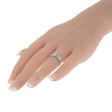 【Aランク】 デザインジュエリー リング K18ホワイトゴールド ダイヤモンド 12号 ダイヤモンド レディース【ISEYA】