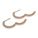 【中古】 デザインジュエリー ピアス K18ピンクゴールド ダイヤモンド ダイヤモンド レディース【Aランク】