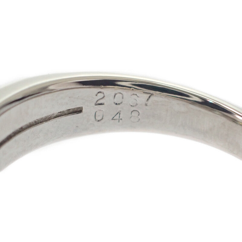 デザインジュエリー スクエア 14.5号 リング Pt900プラチナ ダイヤモンド レディース【中古】【Aランク】