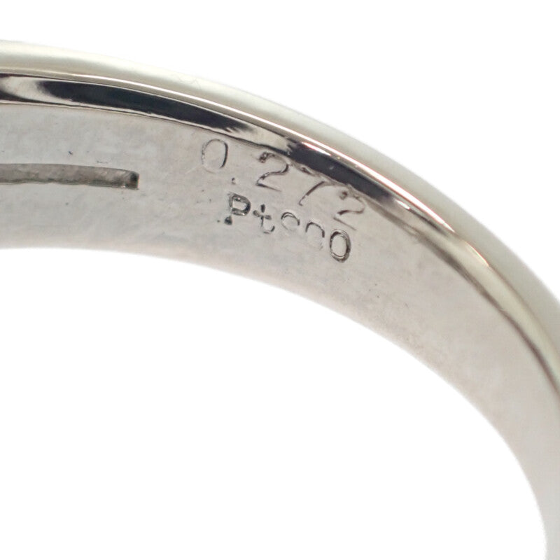 デザインジュエリー スクエア 14.5号 リング Pt900プラチナ ダイヤモンド レディース【中古】【Aランク】