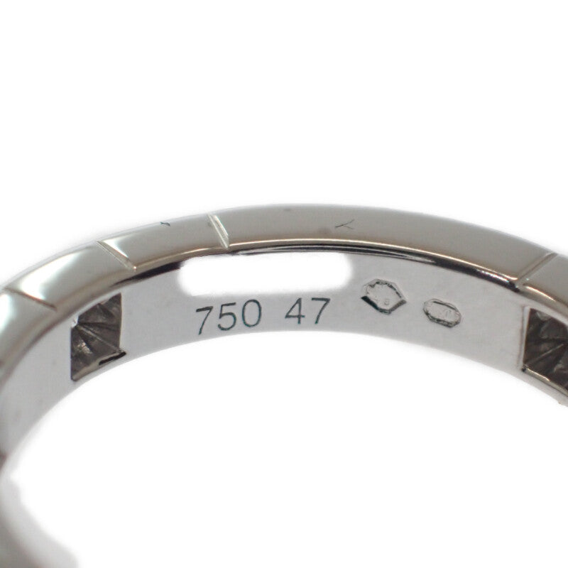 カルティエ CARTIER ラニエール ハーフ 指輪 7号 B4048400 リング K18ホワイトゴールド ダイヤモンド 47 レディース【中古】【Aランク】