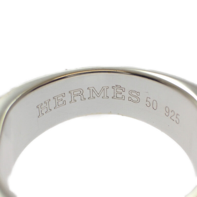 愛馬仕 HERMES Clarte 7號 50 戒指 銀925 銀色 女士【中古】【A級品】