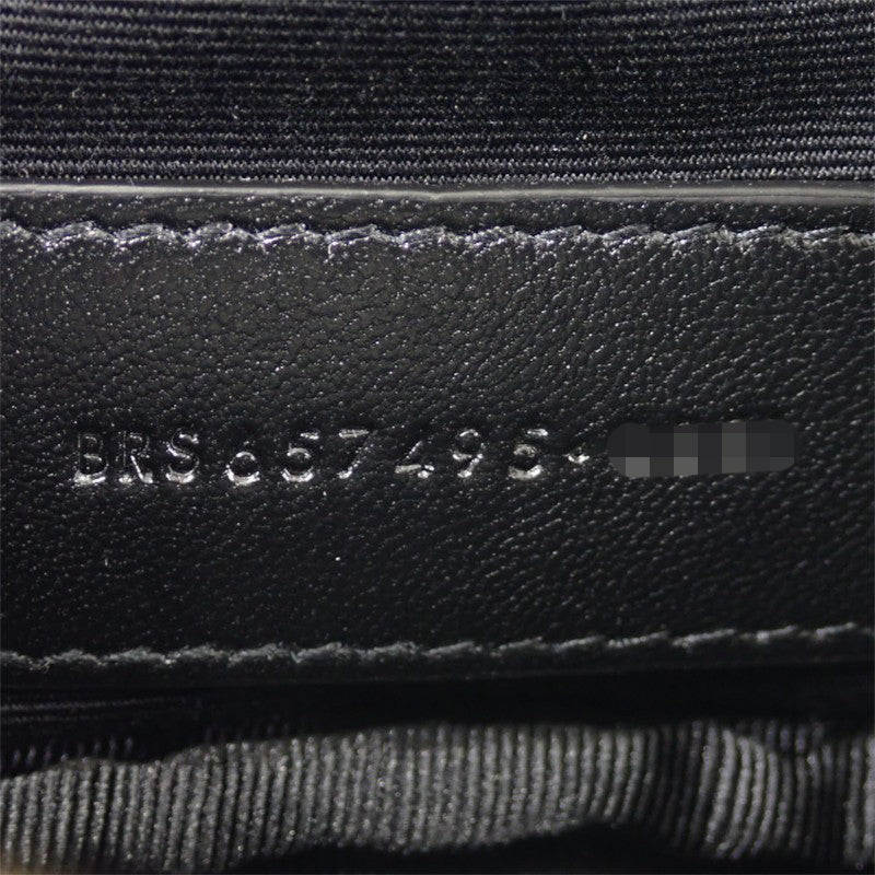 SAINT LAURENT 聖羅蘭 BABY LOUP 鍊帶肩背包 手拿包 657495 肩背包 皮革 金色 女款【中古】【A級品】