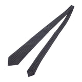 ルイヴィトン LOUIS VUITTON ドット・オン モノグラム M79111 ネクタイ シルク コットン グレー メンズ【中古】【Aランク】