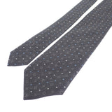 ルイヴィトン LOUIS VUITTON ドット・オン モノグラム M79111 ネクタイ シルク コットン グレー メンズ【中古】【Aランク】