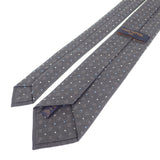 ルイヴィトン LOUIS VUITTON ドット・オン モノグラム M79111 ネクタイ シルク コットン グレー メンズ【中古】【Aランク】