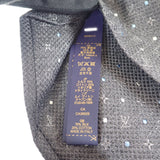 ルイヴィトン LOUIS VUITTON ドット・オン モノグラム M79111 ネクタイ シルク コットン グレー メンズ【中古】【Aランク】