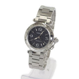 カルティエ CARTIER パシャC メリディアン W31079M7 腕時計 ステンレススチール 自動巻き ブラック文字盤 メンズ レディース ユニセックス【中古】【Aランク】