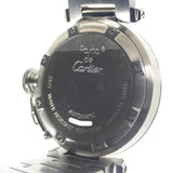 カルティエ CARTIER パシャC メリディアン W31079M7 腕時計 ステンレススチール 自動巻き ブラック文字盤 メンズ レディース ユニセックス【中古】【Aランク】