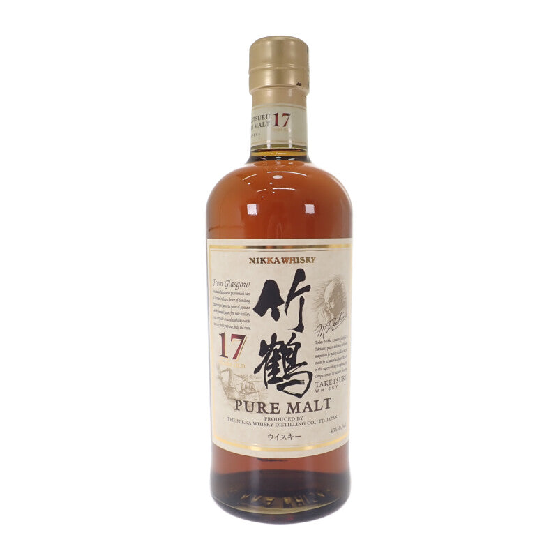 NIKKA ニッカ 竹鶴17年 ピュアモルト お酒 アルコール 700ml 43% ウイスキー メンズ レディース【中古】【Sランク】