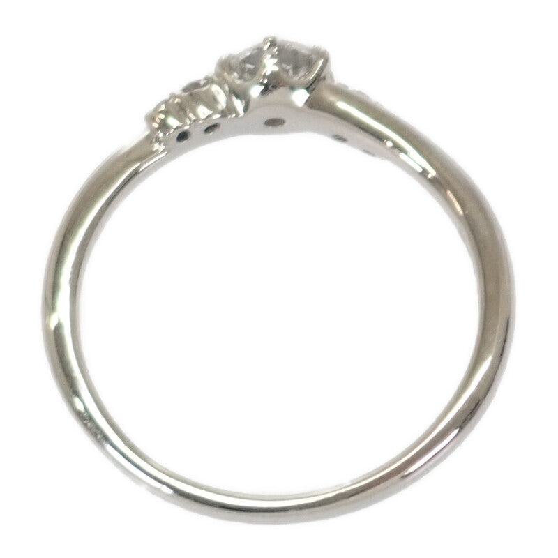 Pt900 設計珠寶 11號 戒指 Pt900鉑金 鑽石 女士【中古品】【A級】