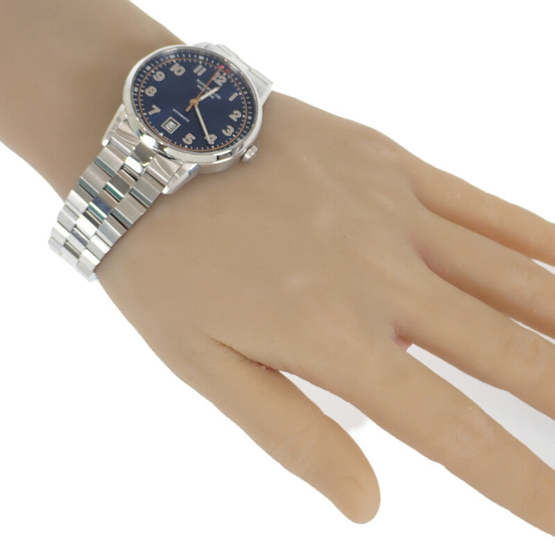 ティファニー TIFFANY&Co. CT60 3ハンド 34668299 腕時計 ステンレススチール 自動巻き ブルー文字盤 メンズ【中古】【Aランク】
