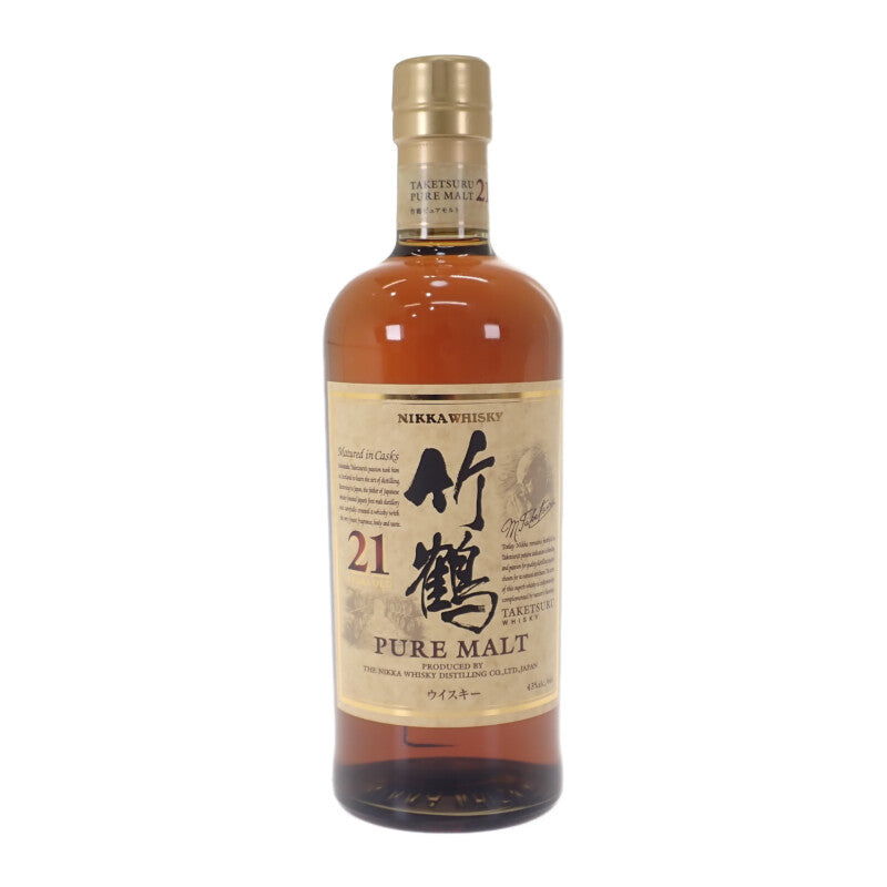 NIKKA ニッカ 竹鶴21年 ピュアモルト お酒 アルコール 700ml 43% ウイスキー メンズ レディース【中古】【Sランク】