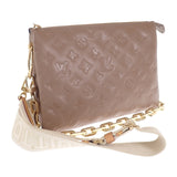 ルイヴィトン LOUIS VUITTON クッサンPM M21263 2WAYバッグ ショルダーバッグ ラムスキン トープ ゴールド金具 レディース【中古】【Aランク】