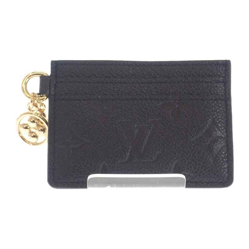 ルイヴィトン LOUIS VUITTON ポルトカルト LVチャーム M82132 カードケース モノグラムアンプラント ノワール メンズ レディース【中古】【Sランク】