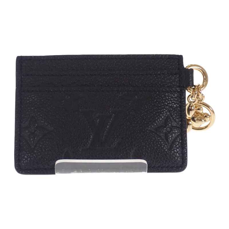 ルイヴィトン LOUIS VUITTON ポルトカルト LVチャーム M82132 カードケース モノグラムアンプラント ノワール メンズ レディース【中古】【Sランク】