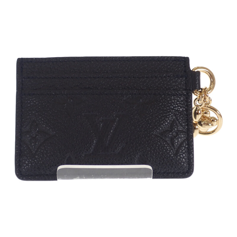 ルイヴィトン LOUIS VUITTON ポルトカルト LVチャーム M82132 カードケース モノグラムアンプラント ノワール メンズ レディース【中古】【Sランク】