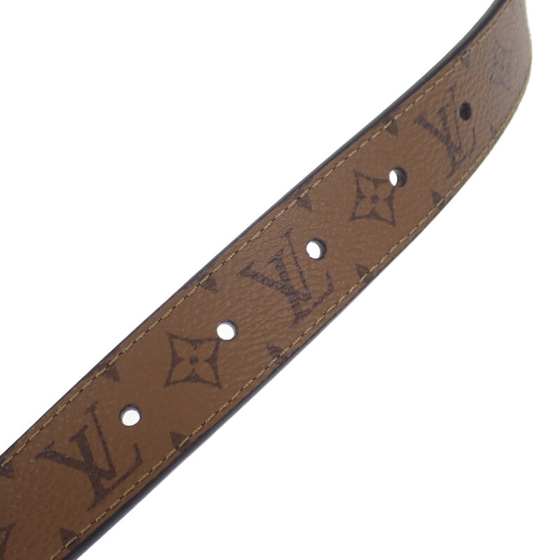 ルイヴィトン LOUIS VUITTON ドーフィーヌ25MM リバーシブル 85 M0203V モノグラム ベルト レザー ブラウン ブラック ゴールド金具 レディース【中古】【Aランク】