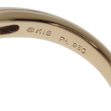 ミキモト MIKIMOTO ハート モチーフ 指輪 11号 リング K18イエローゴールド Pt950プラチナ ダイヤモンド レディース【中古】【Aランク】
