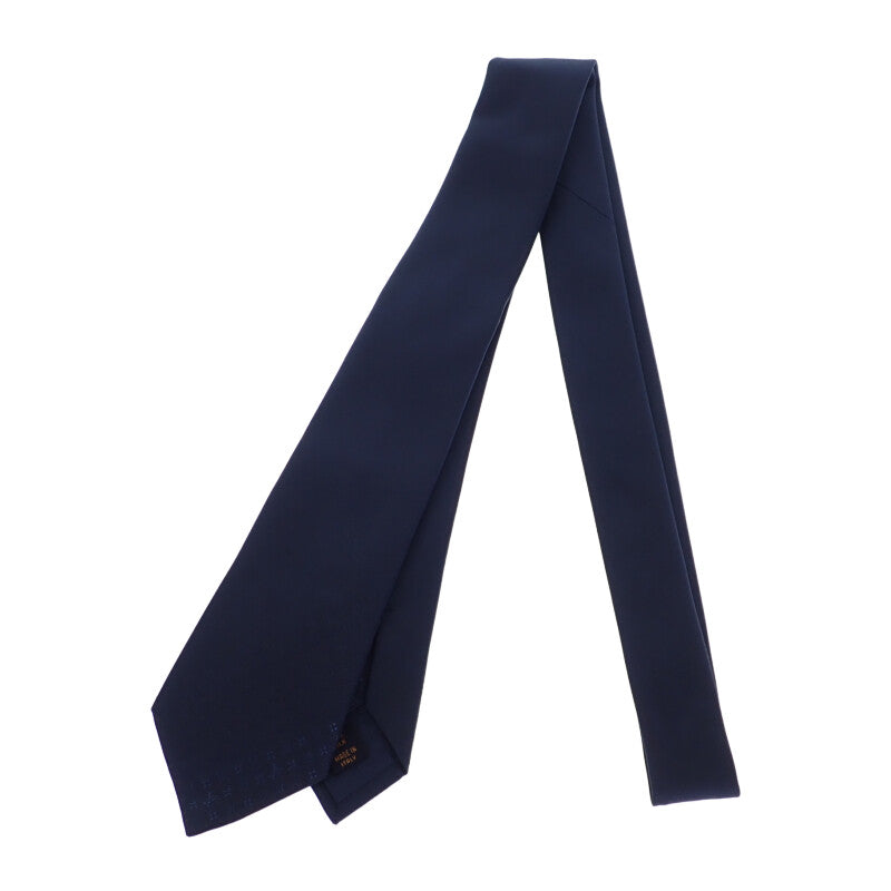 ルイヴィトン LOUIS VUITTON モノグラム・グラディエント M78765 ネクタイ シルク ネイビー メンズ【中古】【Aランク】