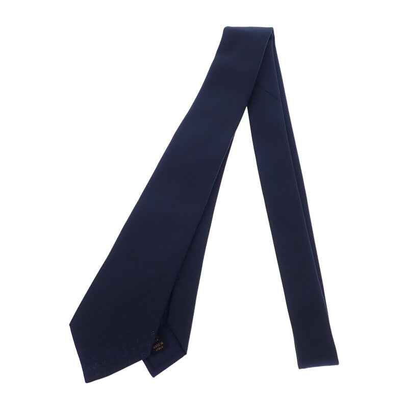 ルイヴィトン LOUIS VUITTON モノグラム・グラディエント M78765 ネクタイ シルク ネイビー メンズ【中古】【Aランク】