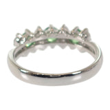 【中古】 デザインジュエリー リング Pt900プラチナ 12号 ツァボライト ダイヤモンド レディース【Aランク】