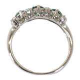 【中古】 デザインジュエリー リング Pt900プラチナ 12号 ツァボライト ダイヤモンド レディース【Aランク】