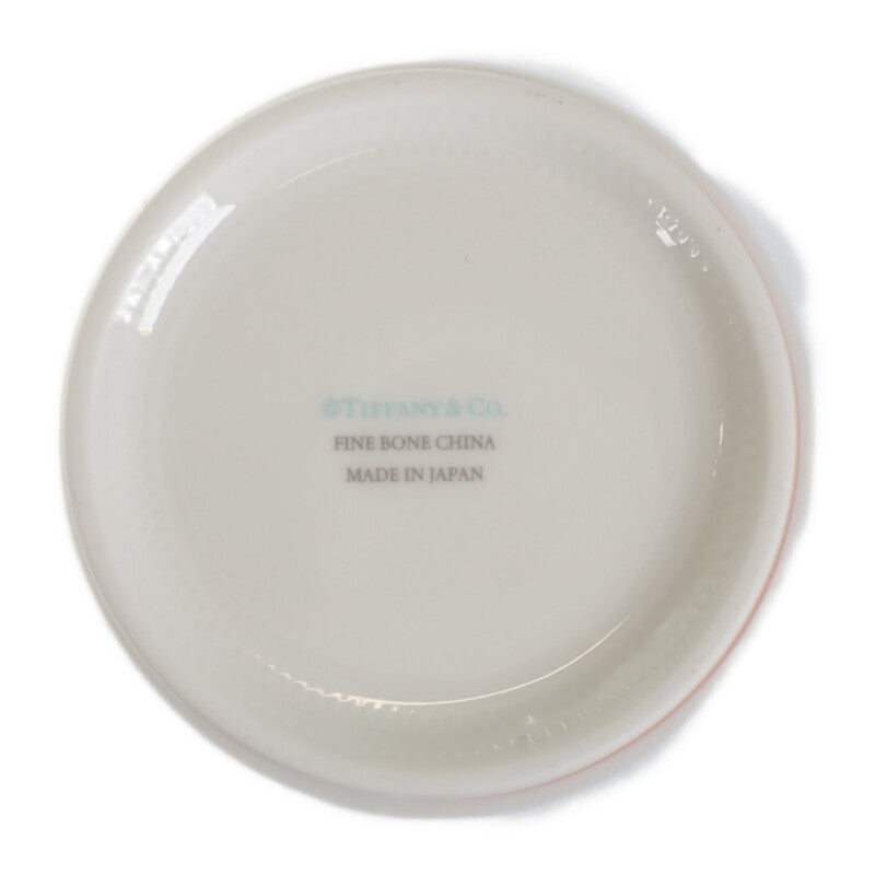 蒂芙尼 TIFFANY&Co. 咖啡杯 4件組 紙杯 餐具 73242088 玻璃 陶瓷 橘色 女士【中古】【S級】