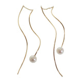 タサキ TASAKI 淡水真珠イヤリング ピアス EC-3679-18KYG ピアス K18イエローゴールド パール レディース【中古】【Aランク】