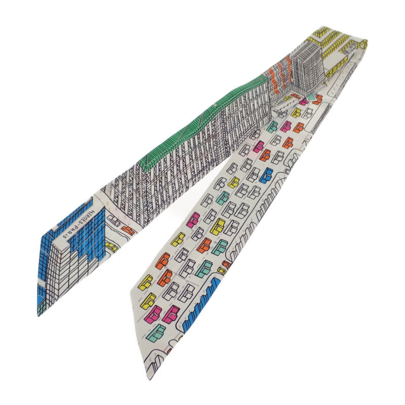 エルメス HERMES ツイリー パンタン・シティ H063969S_03 スカーフ シルク マルチカラー レディース【中古】【Aランク】