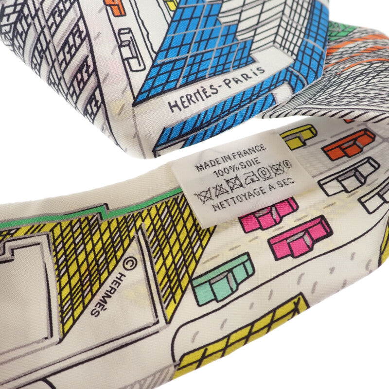 エルメス HERMES ツイリー パンタン・シティ H063969S_03 スカーフ シルク マルチカラー レディース【中古】【Aランク】