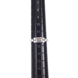 デザインジュエリー エメラルドカット 指輪 12号 リング Pt900プラチナ ダイヤモンド レディース【中古】【Aランク】