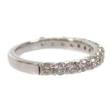 デザインジュエリー ハーフエタニティ リング Pt900プラチナ ダイヤモンド 12号 レディース【中古】【Aランク】