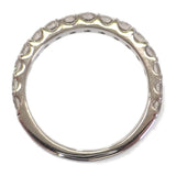 デザインジュエリー ハーフエタニティ リング Pt900プラチナ ダイヤモンド 12号 レディース【中古】【Aランク】