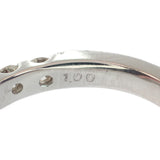 デザインジュエリー ハーフエタニティ リング Pt900プラチナ ダイヤモンド 12号 レディース【中古】【Aランク】