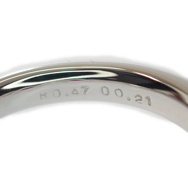 デザインジュエリー リング K18ホワイトゴールド ダイヤモンド ルビー 12号 レディース【中古】【Aランク】